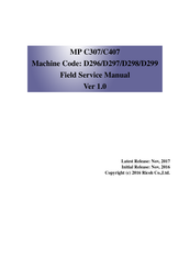 Ricoh MP C307 Field Service Manual