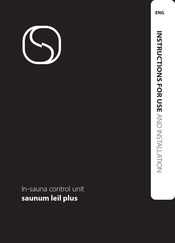 Saunum leil plus Instructions For Use And Installation