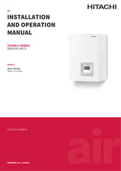 Hitachi RWM-3.0R2E Installation And Operation Manual