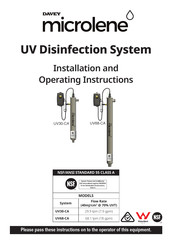 Davey Microlene UV68-CA Installation And Operating Instructions Manual