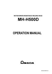 Amada MH-H500D Operation Manual