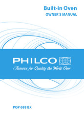 Philco POP 688 BX Owner's Manual