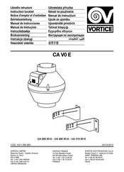 Vortice CA V0 E Instruction Booklet