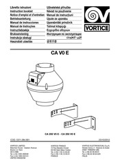 Vortice CA 200 V0 E Instruction Booklet