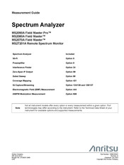 Anritsu MS2720 A Series Measurement Manual