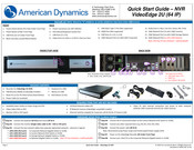 American Dynamics VideoEdge 2U Quick Start Manual