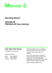 Moeller EASY204-DP Operating Manual