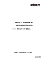 NoiseKen LSS-6330-B63A Instruction Manual