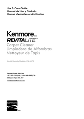 Kenmore REVITALITE KW4070 Use & Care Manual