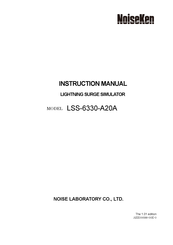 Noiseken LSS-6330-A20A Instruction Manual