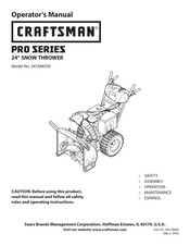 Craftsman 247.888700 Operator's Manual