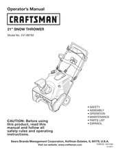 Craftsman 31AM2T6D799 Operator's Manual