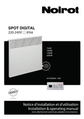 Noirot SPOT DIGITAL Installation Manual