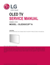 LG OLED83C2P A Series Service Manual