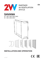2VV SAVANA SAV-2 Additional Instructions For Installation And Operation