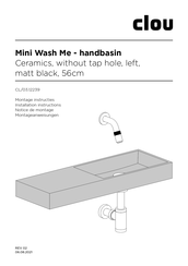 Clou Mini Wash Me CL/03.12239 Installation Instructions Manual