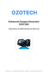 Ozotech EOG 200 Operation & Maintenance Manual