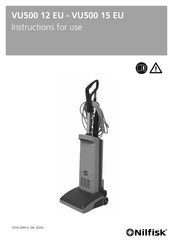 Nilfisk-Advance VU500 15 EU Instructions For Use Manual