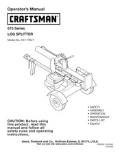 Craftsman 675 Series Operator's Manual