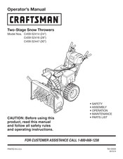 Craftsman C459-52416 Operator's Manual