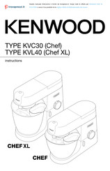 Kenwood Chef XL KVL40 Instructions Manual