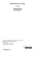 Kohler K-5016 Maintenance Manual