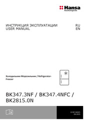Hansa BK347.3NF User Manual