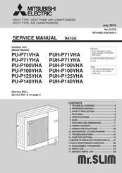 Mitsubishi Electric PU-P125YHA Service Manual
