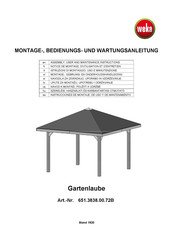 Weka 651.3838.00.72B Assembly, User And Maintenance Instructions