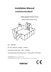 Merax 29547484 Installation Manual
