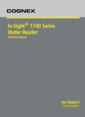 Cognex In-Sight 1741 Installation Manual
