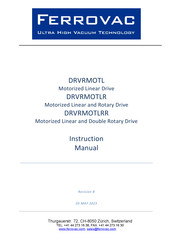 Ferrovac DRVRMOTL Instruction Manual