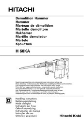 Hitachi Koki H 60KA Handling Instructions Manual