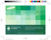 Samsung PL150 Quick Start Manual