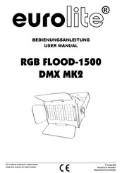 EuroLite RGB FLOOD-1500 DMX MK2 User Manual