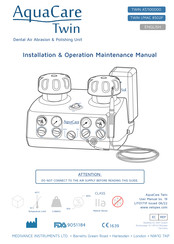 Velopex AquaCare TWIN I/MAC 8502F Installation & Operation Manual