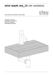 Clou mini wash me CL/03.12130 Installation Instructions Manual