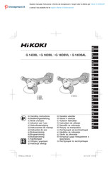 HIKOKI G 18DBAL Handling Instructions Manual