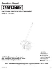 Craftsman 316.792410 Operator's Manual