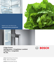 Bosch B11CB81SSS/01 Operating Instructions Manual