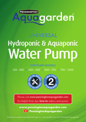 Pennington Aquagarden 700-1000 Instructions Manual