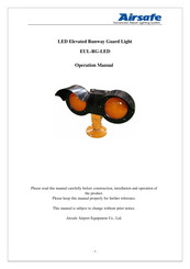 Airsafe EUL-RG-LED Operation Manual