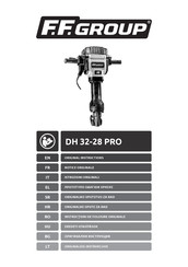 F.F. Group DH 32-28 PRO Original Instructions Manual