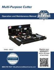 Blue Diamond 91566-99427 Operation And Maintenance Manual