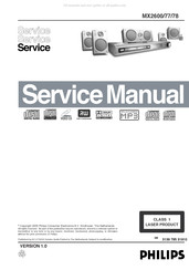 Philips MX2600/78 Service Manual