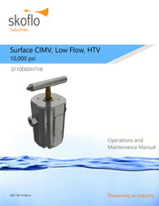 SkoFlo Industries SF10000HTVB Operation And Maintenance Manual