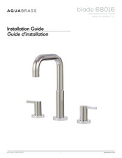 aquabrass blade 68016 Installation Manual