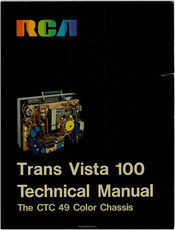 RCA Trans Vista 100 Technical Manual