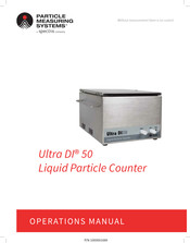 Spectris Particle Measuring Systems Ultra DI 50 Operation Manual