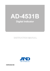 A&D AD-4531B Instruction Manual